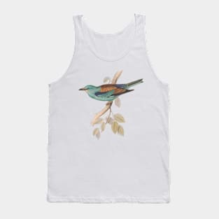 Roller Bird Vintage Antique Scientific Illustration Tank Top